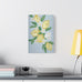 Floral Lemon Wall Art - Stretched Matte Canvas