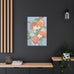 Peach Blossom Canvas Art - Stretched Floral Wall Decor