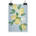 Lemon Florals Poster Print