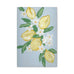 Floral Lemon Wall Art - Stretched Matte Canvas