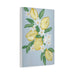 Floral Lemon Wall Art - Stretched Matte Canvas