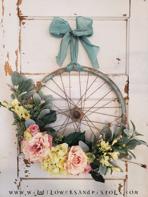 Vintage Bicycle Wreath