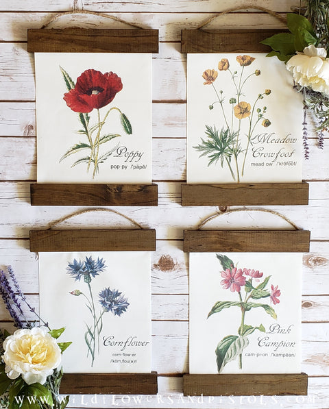 Wildflower Botanical Canvas Prints